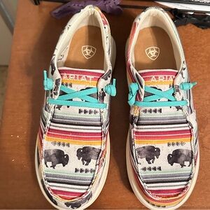Ariat Bison Print Casual Shoes. Size 7.5. Perfect condition. Worn twice